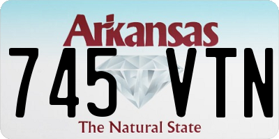 AR license plate 745VTN