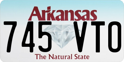 AR license plate 745VTO