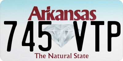 AR license plate 745VTP