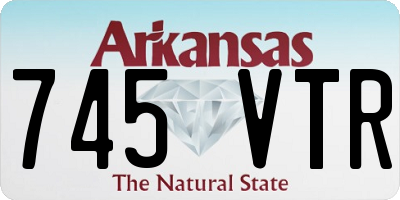 AR license plate 745VTR