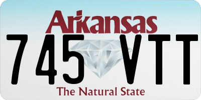 AR license plate 745VTT