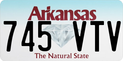 AR license plate 745VTV