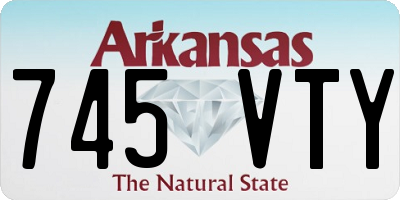 AR license plate 745VTY