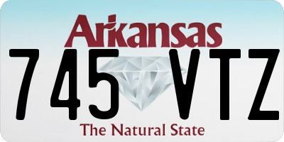 AR license plate 745VTZ