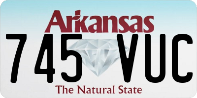 AR license plate 745VUC
