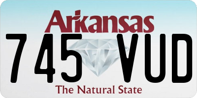 AR license plate 745VUD