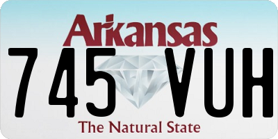 AR license plate 745VUH