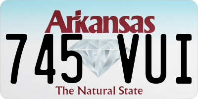 AR license plate 745VUI