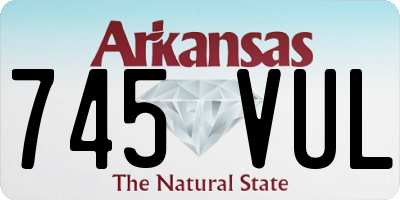 AR license plate 745VUL