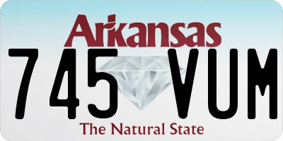 AR license plate 745VUM
