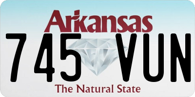 AR license plate 745VUN