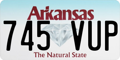 AR license plate 745VUP