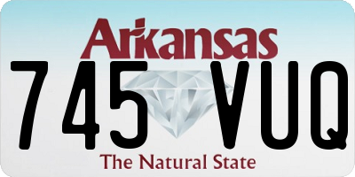 AR license plate 745VUQ