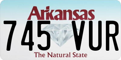 AR license plate 745VUR