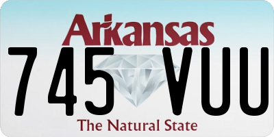 AR license plate 745VUU
