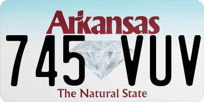 AR license plate 745VUV