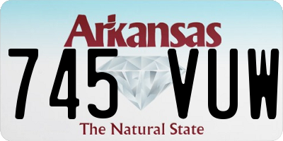 AR license plate 745VUW