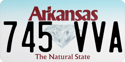 AR license plate 745VVA