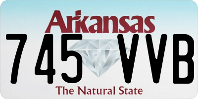 AR license plate 745VVB