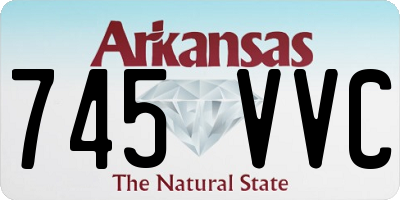 AR license plate 745VVC