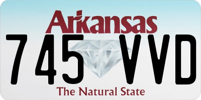 AR license plate 745VVD