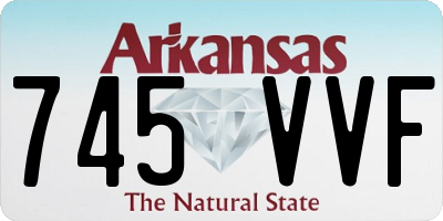 AR license plate 745VVF