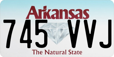 AR license plate 745VVJ