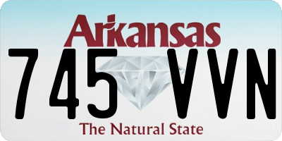 AR license plate 745VVN