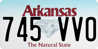 AR license plate 745VVO