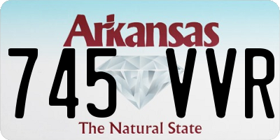 AR license plate 745VVR