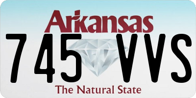 AR license plate 745VVS