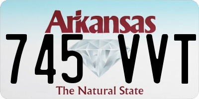 AR license plate 745VVT