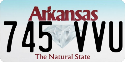 AR license plate 745VVU