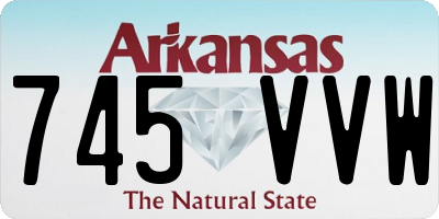 AR license plate 745VVW