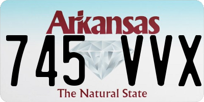 AR license plate 745VVX