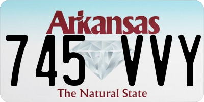 AR license plate 745VVY