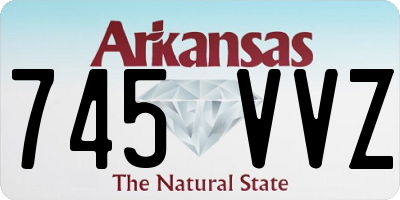 AR license plate 745VVZ