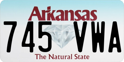 AR license plate 745VWA
