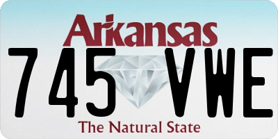 AR license plate 745VWE
