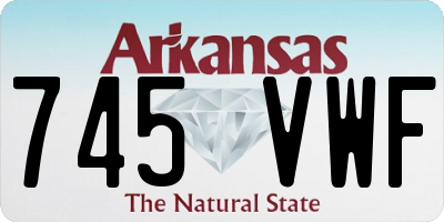 AR license plate 745VWF