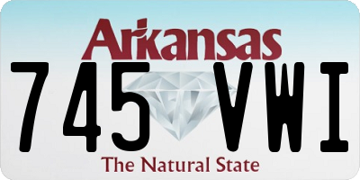 AR license plate 745VWI