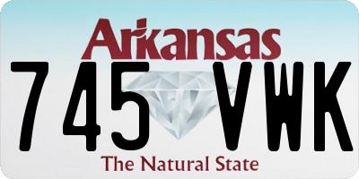 AR license plate 745VWK