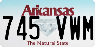AR license plate 745VWM