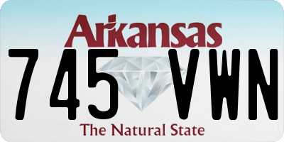 AR license plate 745VWN