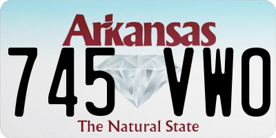 AR license plate 745VWO