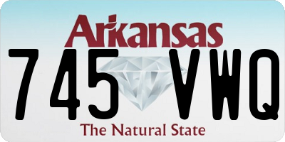 AR license plate 745VWQ