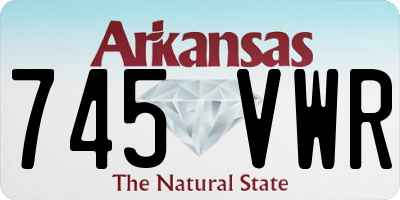 AR license plate 745VWR