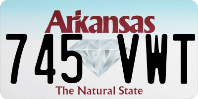 AR license plate 745VWT