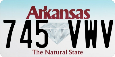 AR license plate 745VWV