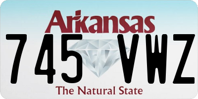 AR license plate 745VWZ